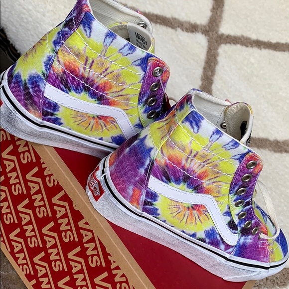 VANS SK8-HI TAPERED WASHED TIE DYE/TRUE WHITE WMNS - Picture 11 of 16